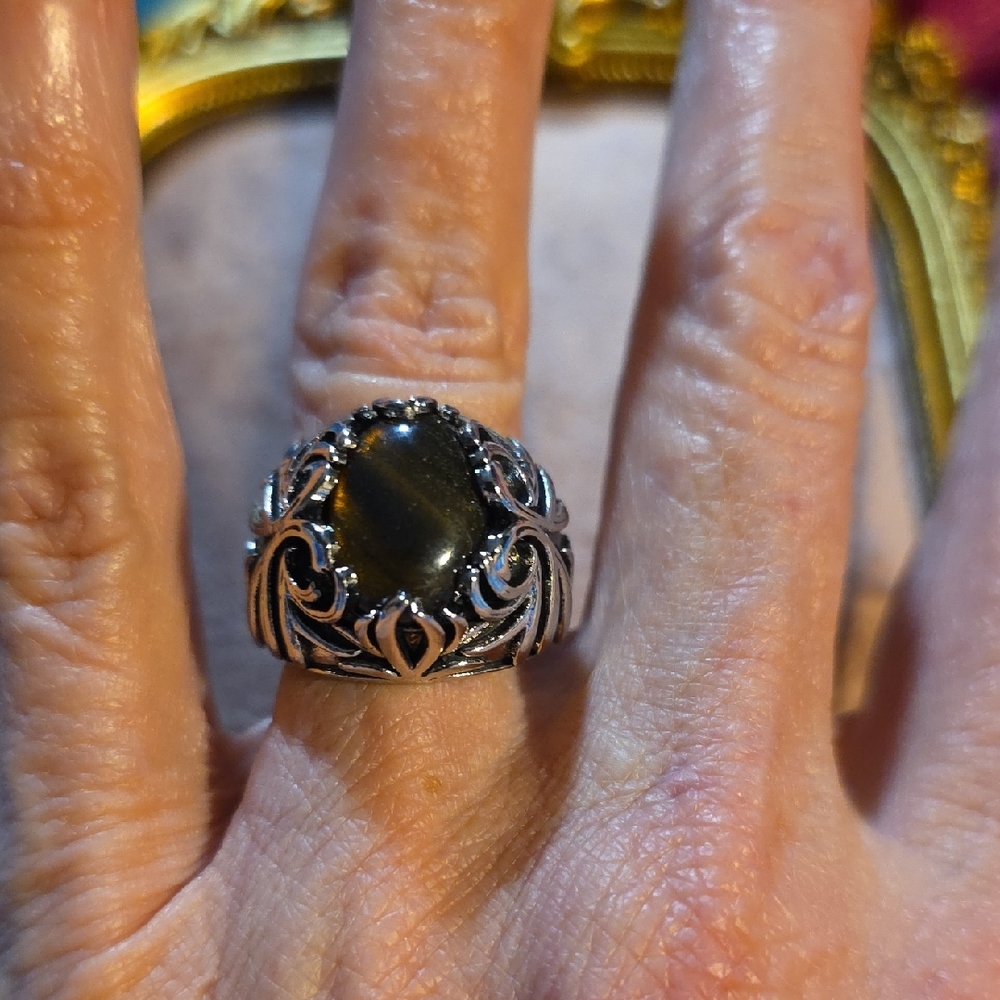 Sterling Silver and Tigers Eye Stone Ring NWT